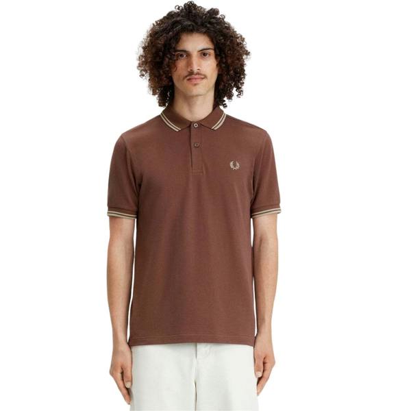 Fred Perry Twin Tipped Warm Brick Polo Shirt XS