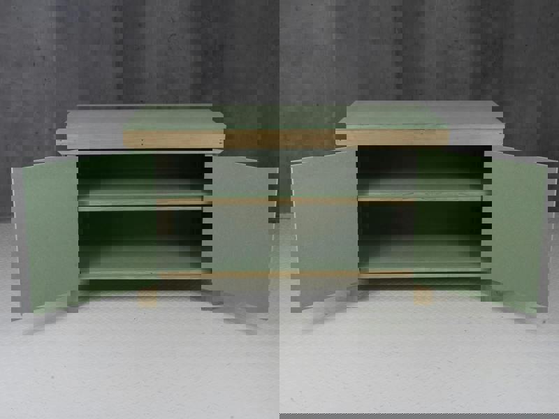 Arbor Garden Solutions Wooden UniMDF Moisture Resistant Workbench With Lockable Cupboard (V.9) Double Shelf