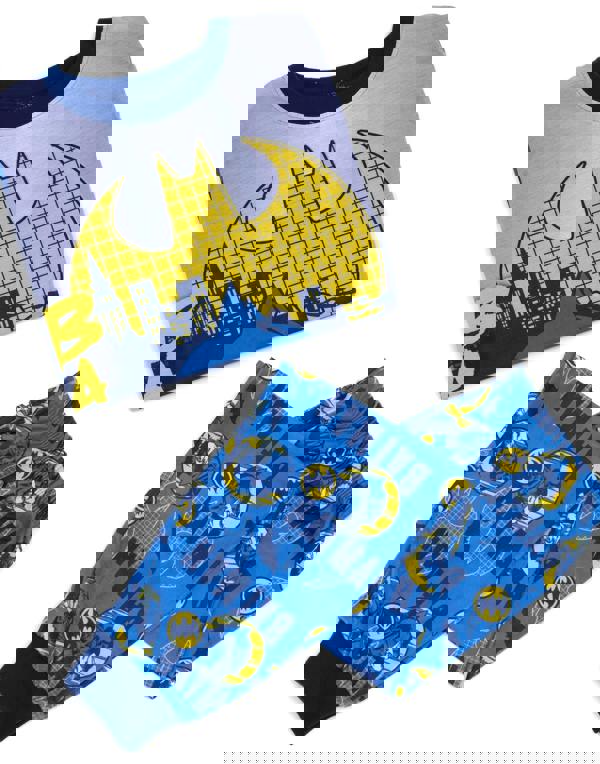 DC Comics Boys Grey Batman Long Sleeve Long Leg Pyjama Set