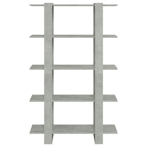 Berkfield Book Cabinet/Room Divider Concrete Grey 100x30x160 cm