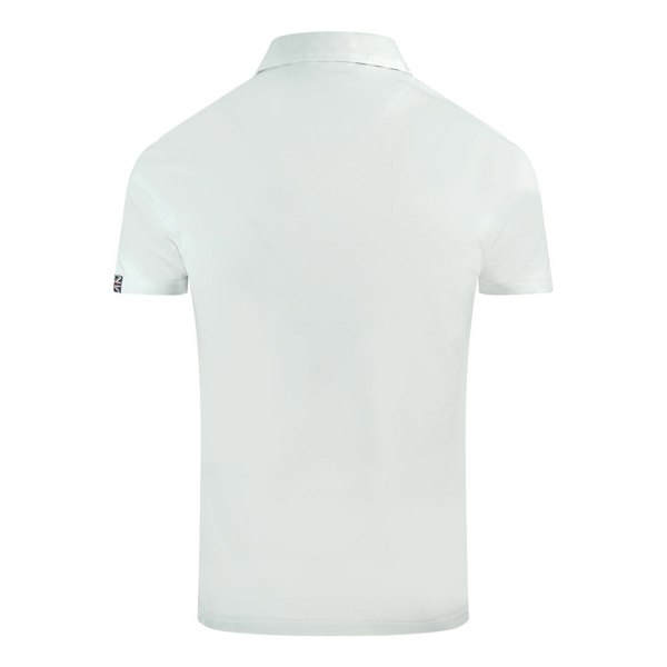 Aquascutum Aldis Crest Chest Logo Polo Shirt - White