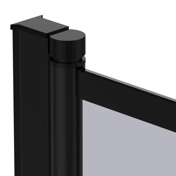 Living and Home 4mm Thickness Tempered Glass Shower Screen