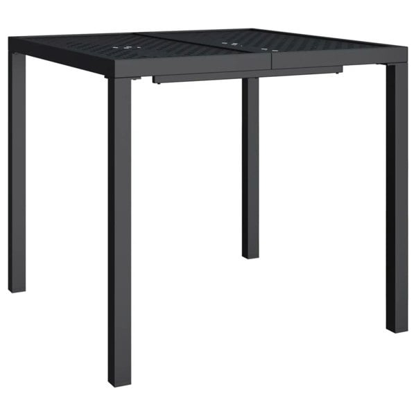 Berkfield Garden Table Anthracite 80x80x72 cm Steel