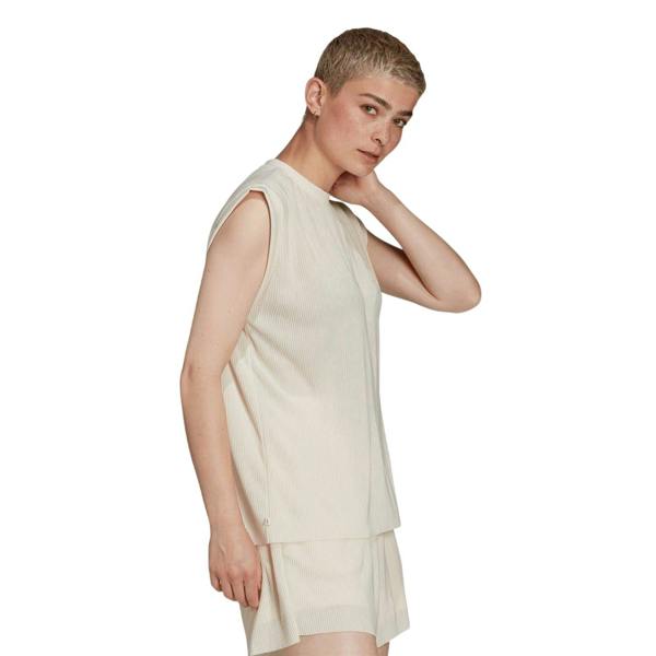 Adidas Womens/Ladies Originals Plisse Sleeveless Tank Top - Wonder White - 