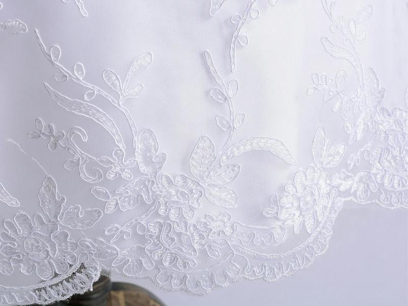 Cinda Lace Christening Gown Baptism Gown and Bonnet