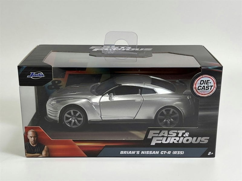 Jada Fast and Furious Brians Nissan GT-R R35 Silver 1:32 Scale Jada 97383