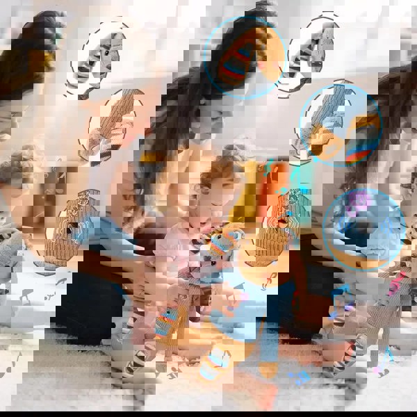 deAO Toys Interactive Baby Musical Plush Toy- Touch Sensor Stuffed Animal with Songs