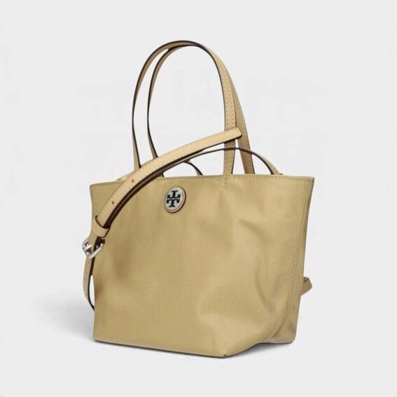 Tory Burch Nylon Mini Tote Praline
