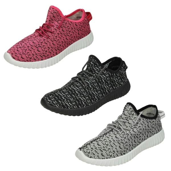 Spot On Ladies Spot On Casual Lace Up Trainers