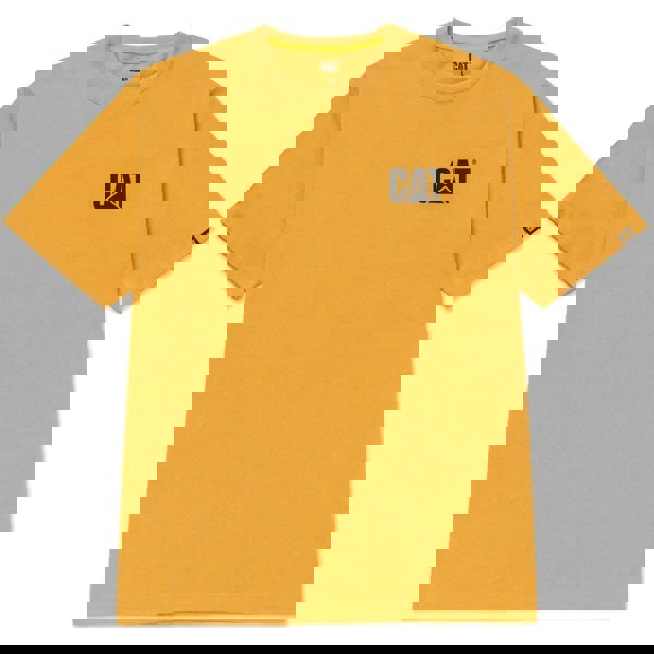 Caterpillar W05324 Trademark Cotton Men's Yellow T-Shirt