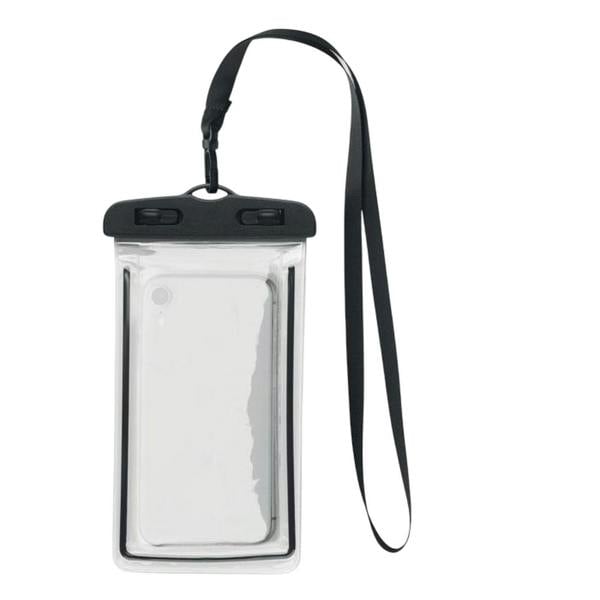 MidOcean Smag Large Waterproof Lanyard Pouch - Black/Transparent - 