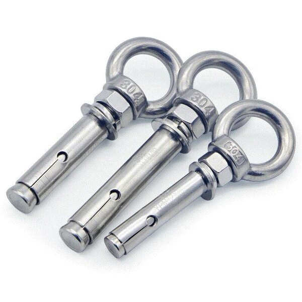 Fixaball Eye Bolt Sleeve Masonry Concrete Anchor A2 Stainless Steel 8mm 10mm