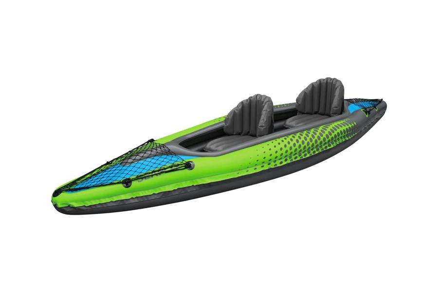 Inflatable Sit In Kayak Double (Canoe Paddling Tandem River Fishing 2 Person & Accessories)