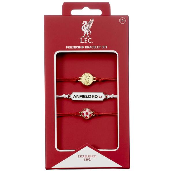 The Carat Shop Liverpool Football Club Friendship Bracelet Set