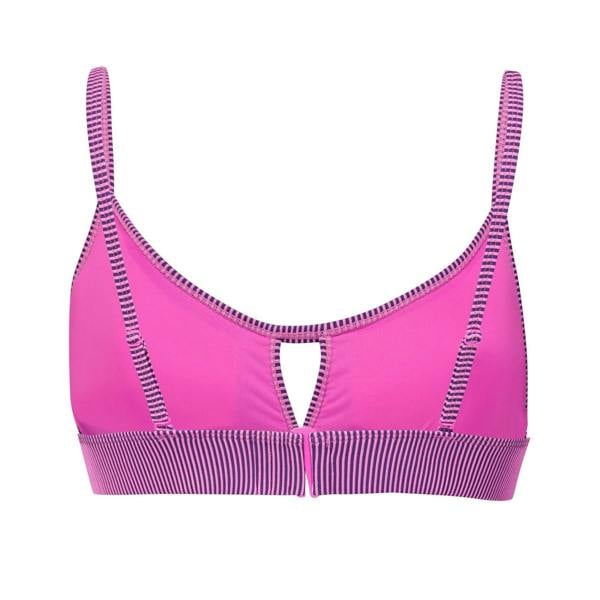 Puma Womens/Ladies Peek A Boo Stripe Bikini Top - Pink - 