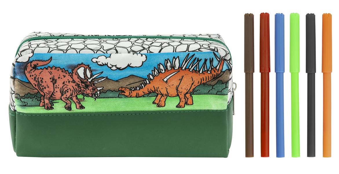 Totum Dino Colour your own Pencil case