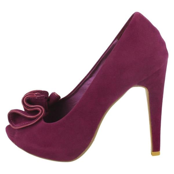 Spot On Ladies Spot On Slip On Heels