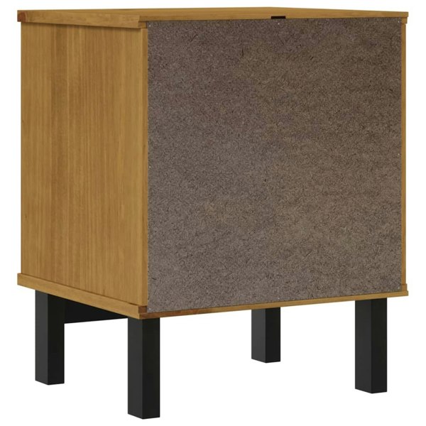 Berkfield Bedside Cabinet "FLAM" 40x35x50 cm Solid Wood Pine