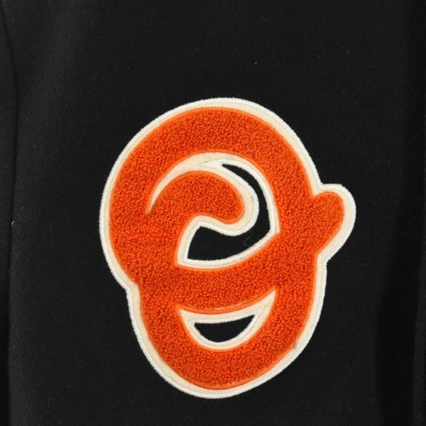 Off-White OW Patch Varsity Jacket Black - Mens