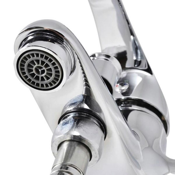 Berkfield Bath Shower Mixer Tap Kit Chrome