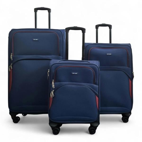 Infinity Luggage Expandable Soft 8 Wheel Lightweight Suitcase Luggage Travel Bags Set