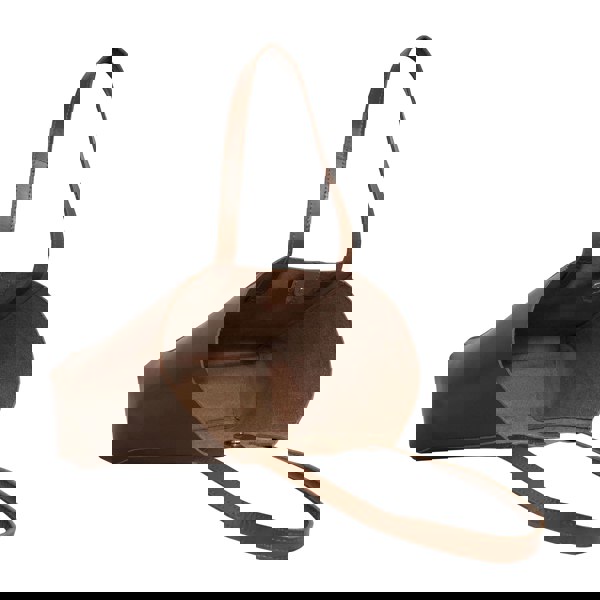 Assots London 'ADELA' Tan Smooth Real Leather Unlined Designer Tote Bag