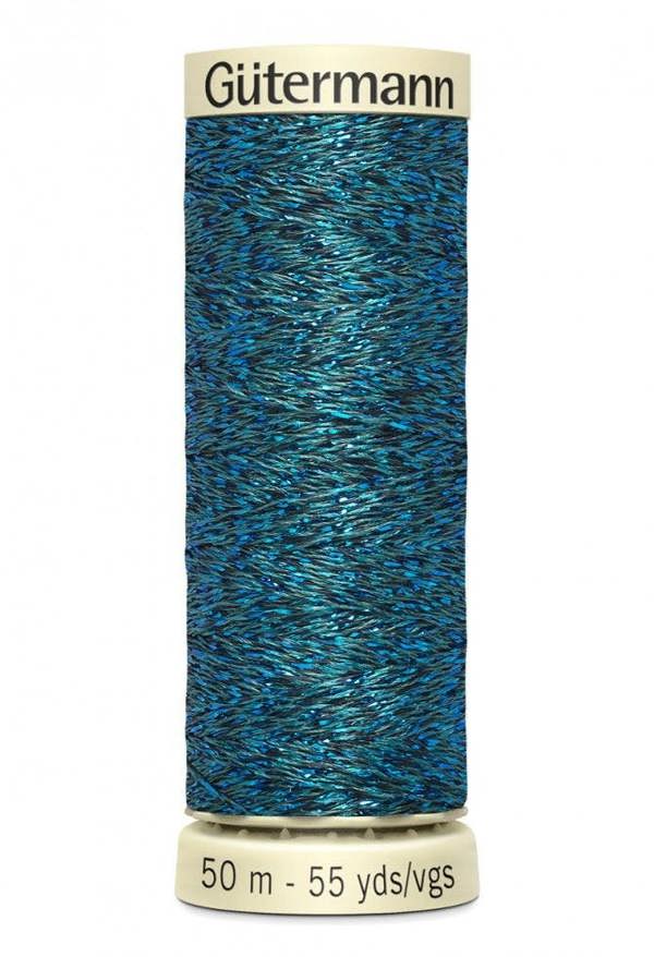 Gutermann Metallic Effect Thread 50m Polyamide, Polyester Thread Suitable For Dressmaking
