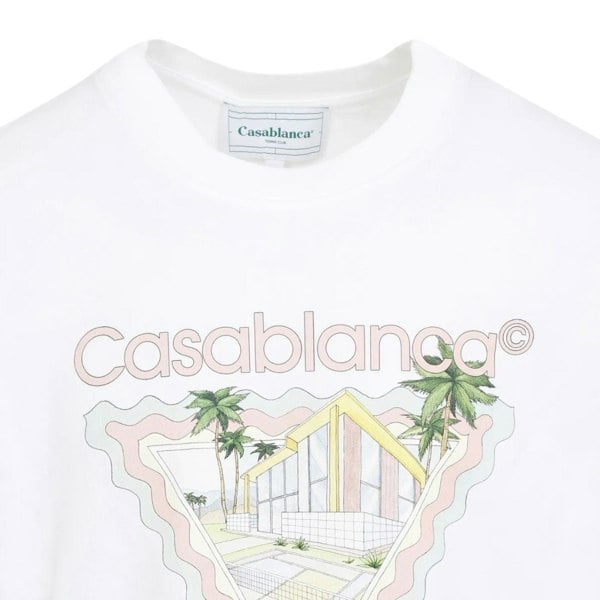 CASABLANCA MAISON DE REVE WHITE T-SHIRT S