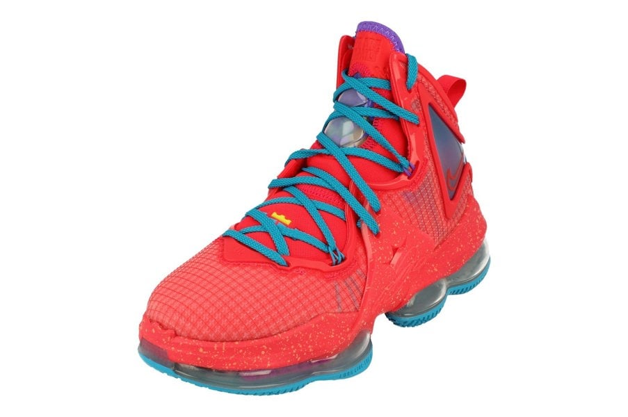 Nike Lebron Xix Mens Basketball Trainers Cz0203  600 - Siren Red Laser Blue 600 - Photo 0