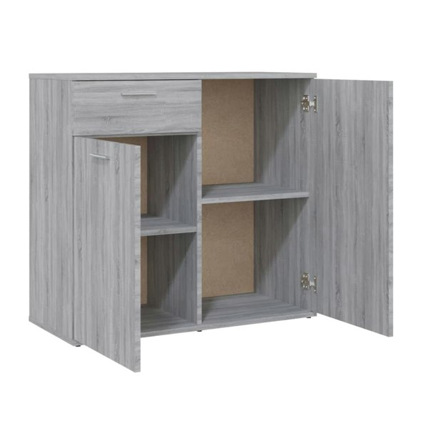 Berkfield Sideboard Grey Sonoma 80x36x75 cm Engineered Wood