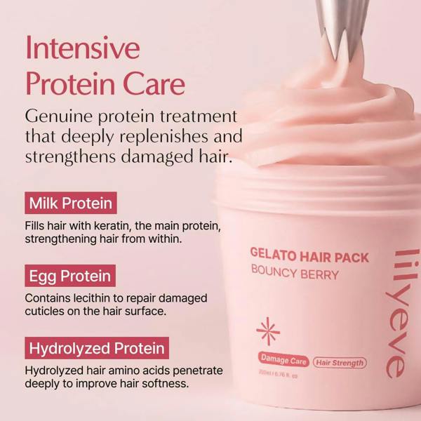 LILYEVE Gelato Hair Pack #Bouncy Berry 200ml