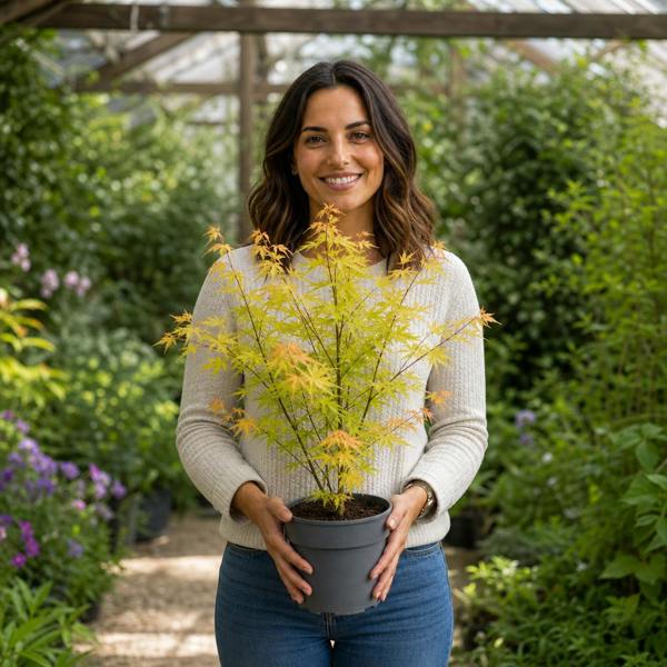 3L Acer Orange Leaf in Pot Outdoor Tree for Patio & Garden