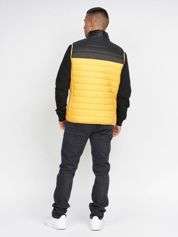 Crosshatch Presnell High Neck Gilet Yellow