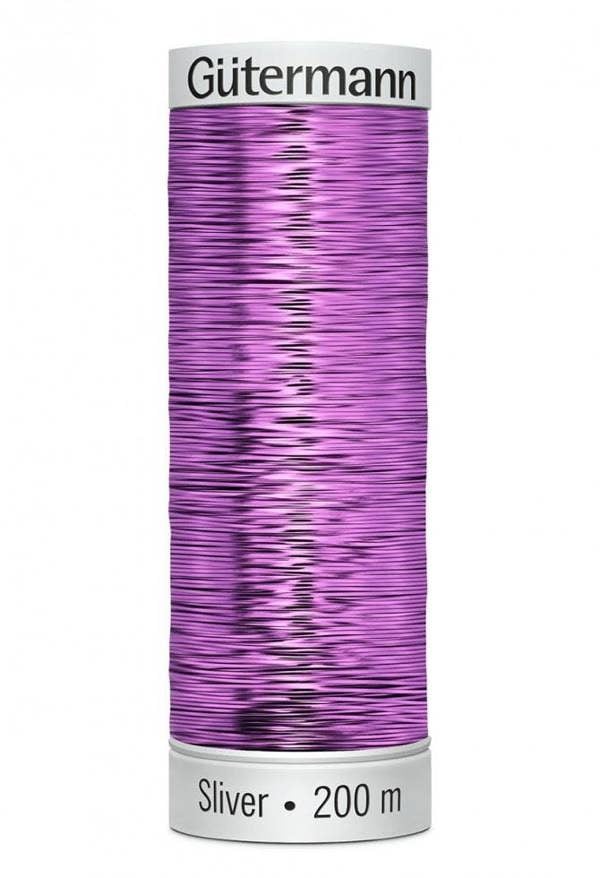 Gutermann Sulky Sliver Embroidery Thread 200m Polyamide, Polyester Thread Suitable For Embroidery