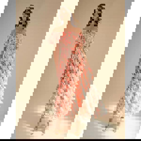 Blue Vanilla Off The Shoulder Maxi Dress