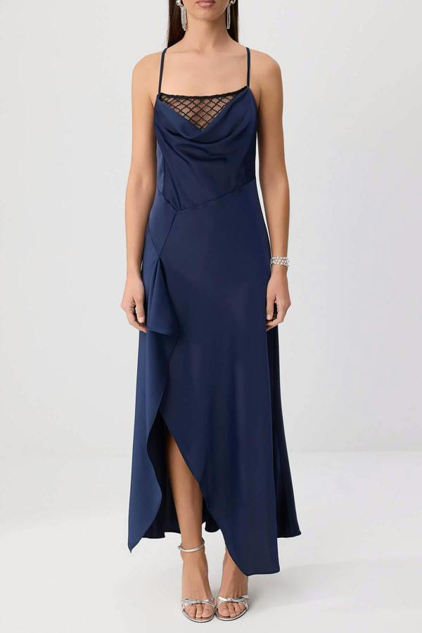 Degaje Neck Slip Maxi Dress