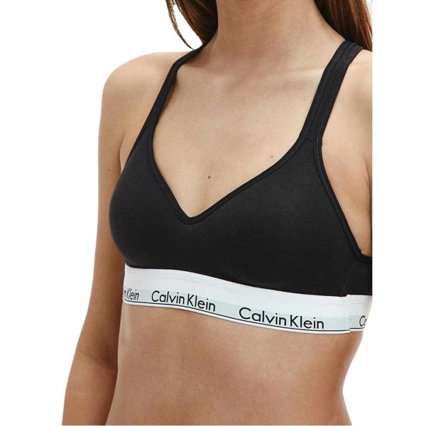 Calvin Klein Womens/Ladies Modern Cotton Blend Bralette - Black - 