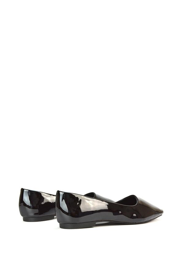XY LONDON Square Toe Slip On Flat Heel Ballerina Pumps
