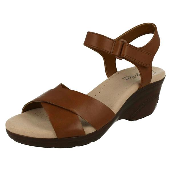 Clarks Ladies Clarks Casual Wedge Sandals Lynette Deb