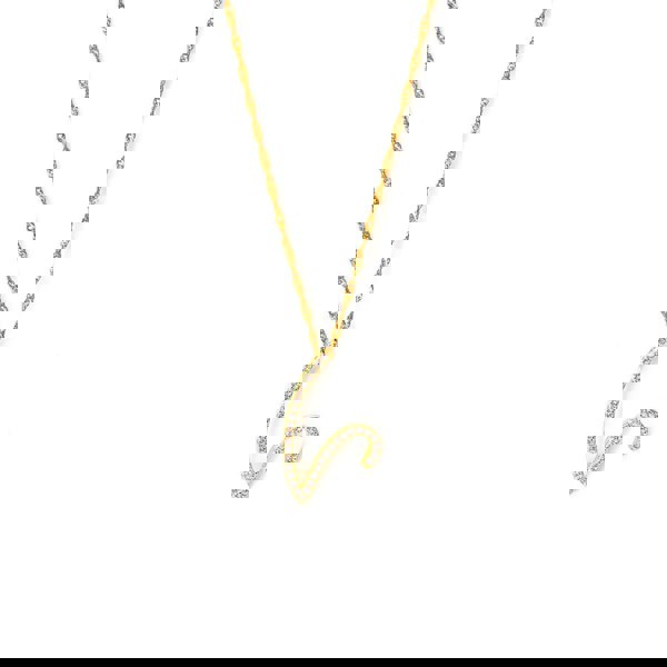Say It With Luxe CZ Initial Necklace - Yellow Gold Plated