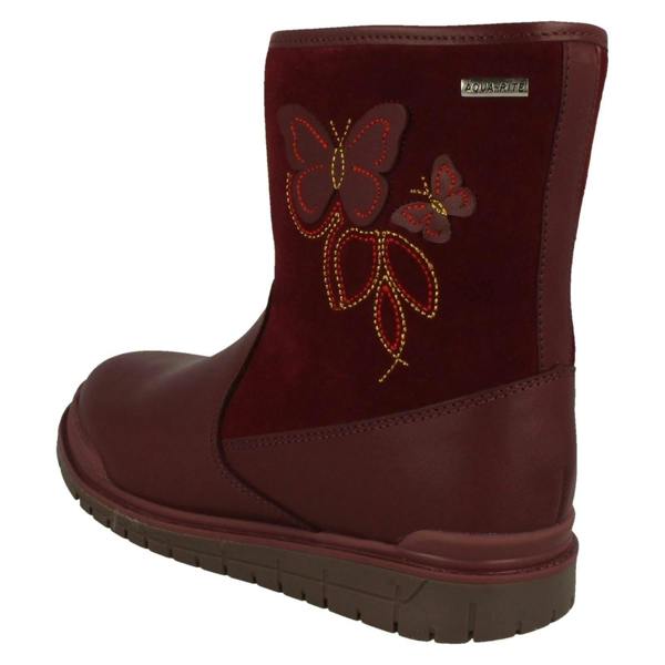 Start-rite Girls Startrite Aqua-Rite Butterfly Detailed Boots Tidal