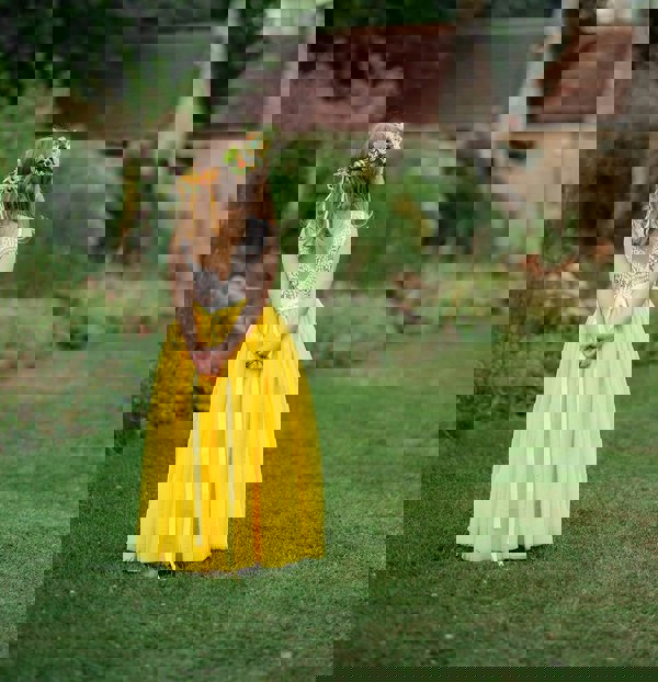 young girl at wedding 