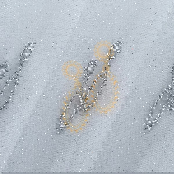 vintage earrings gold pearl earrings crystal