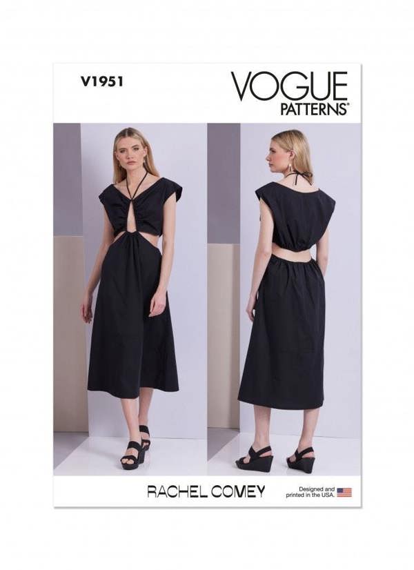 Vogue Sewing Pattern 1951, Dresses for Women, B5 (8-10-12-14-16) - Intermediate
