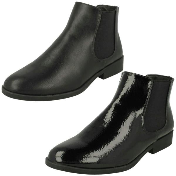Spot On Ladies Spot On Gusset Chelsea Boots F4449