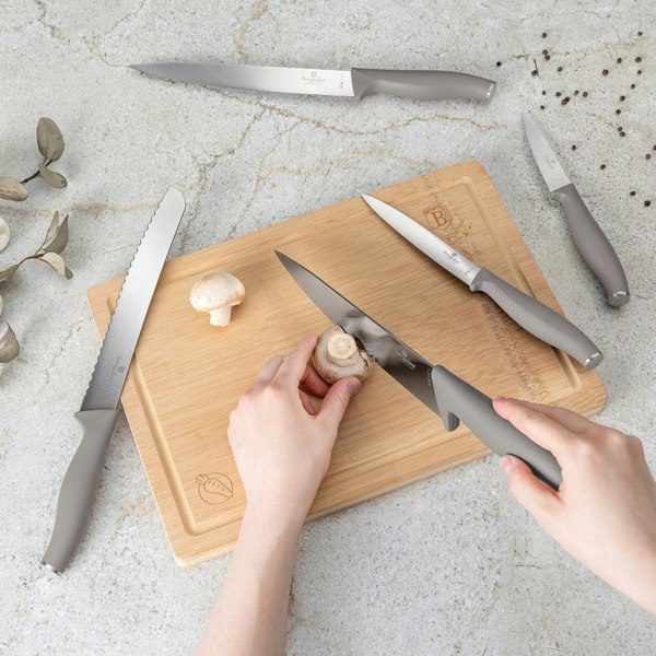 6 pcs knife set Berlinger Haus BH2967 Taupe