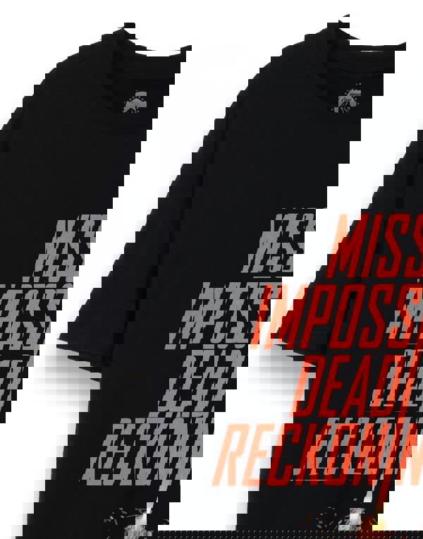 Mission Impossible Mens Black Dead Reckoning Short Sleeved T-Shirt