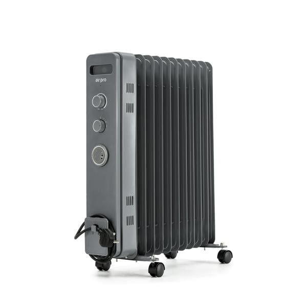 Air Pro Oil Filled 11 Fin Portable Electric Radiator Heater 2500W