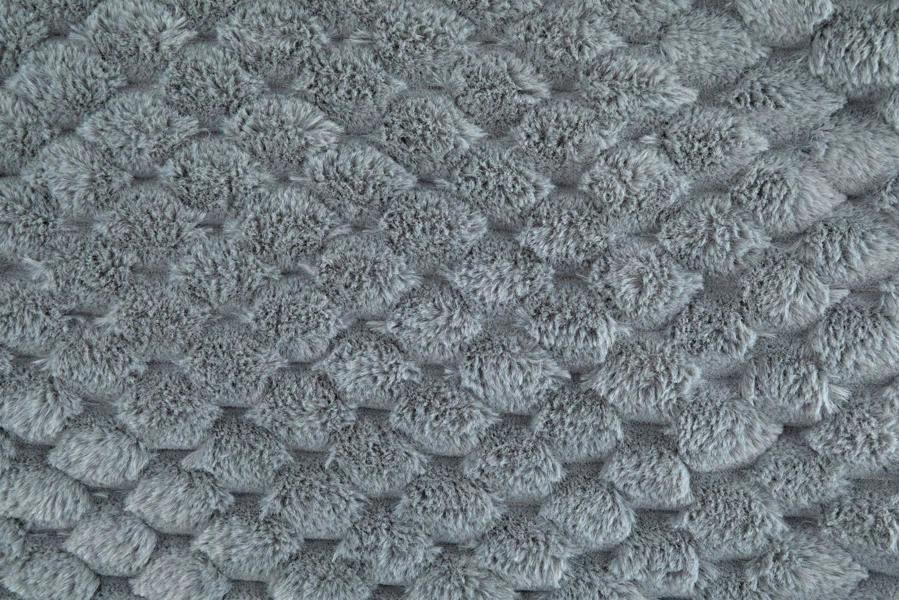 Lush Faux Rabbit Fur Charcoal Throw 127x152cm