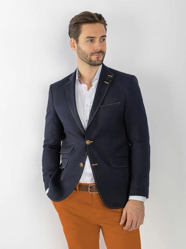 CLJ2533 NAVY BLAZER - Claudio Lugli Shirts
